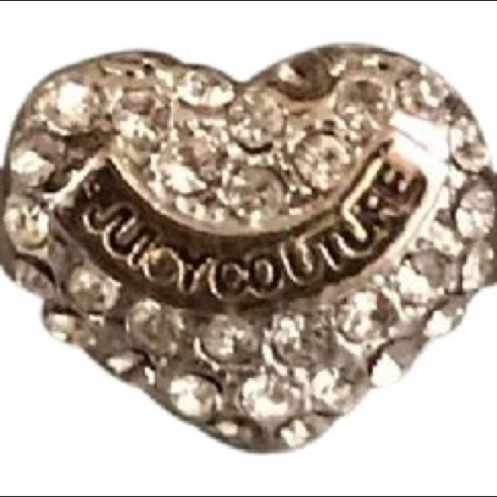 Juicy Couture Sliver Pale Diamond Heart Ring